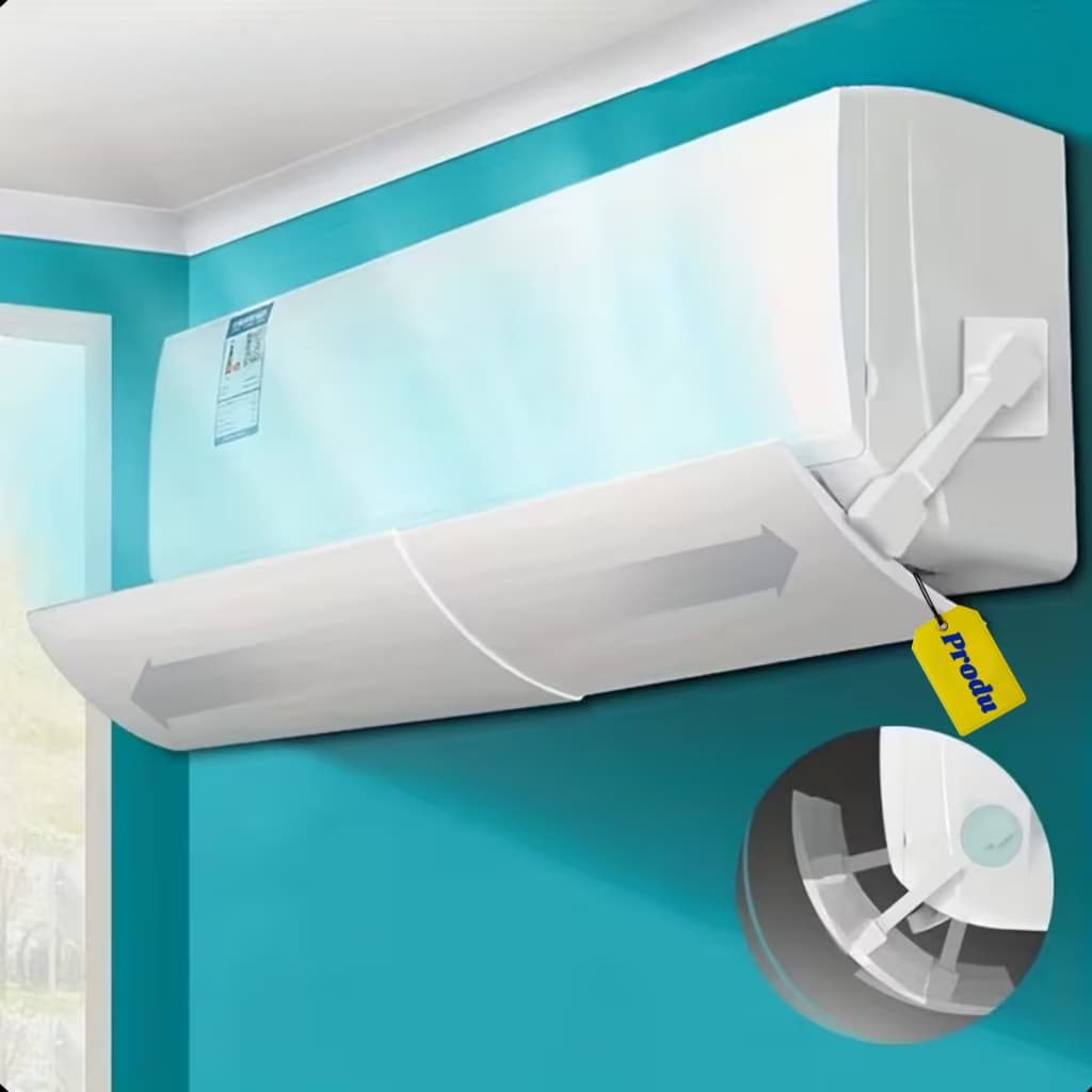 Defletor de Ar Condicionado Ajustável 60-100cm Direcionador de Vento Fim do Vento Direto Produ