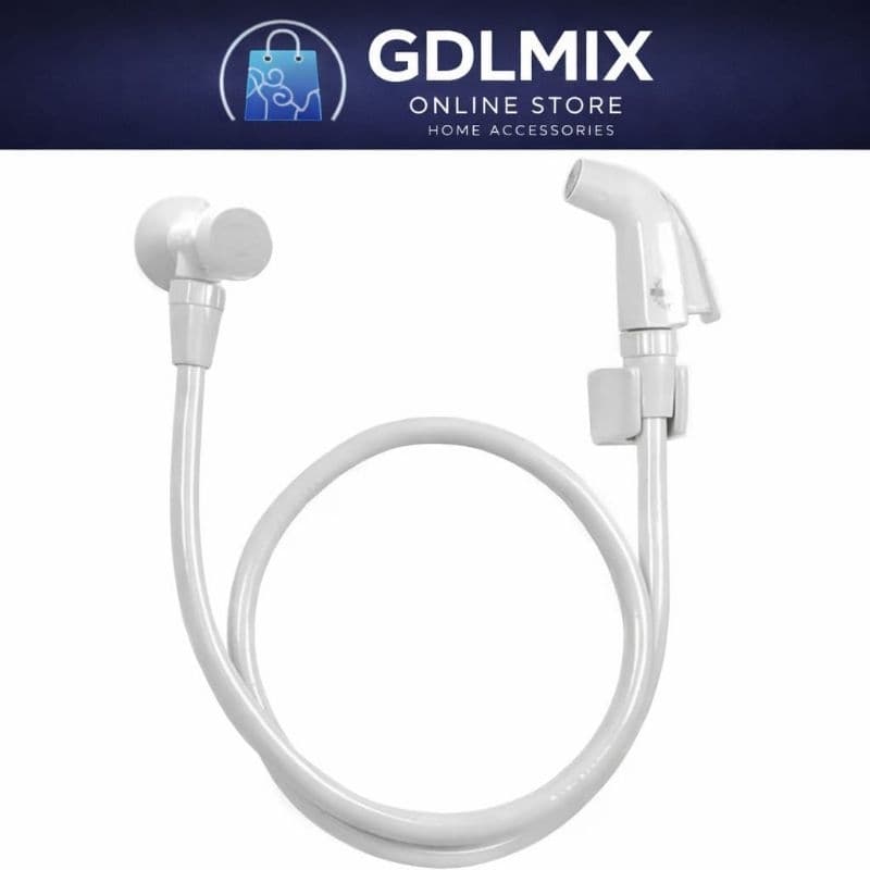 Ducha Higiênica PVC com Registro e Mangueira – Branca | Praticidade e Higiene 🚿✨