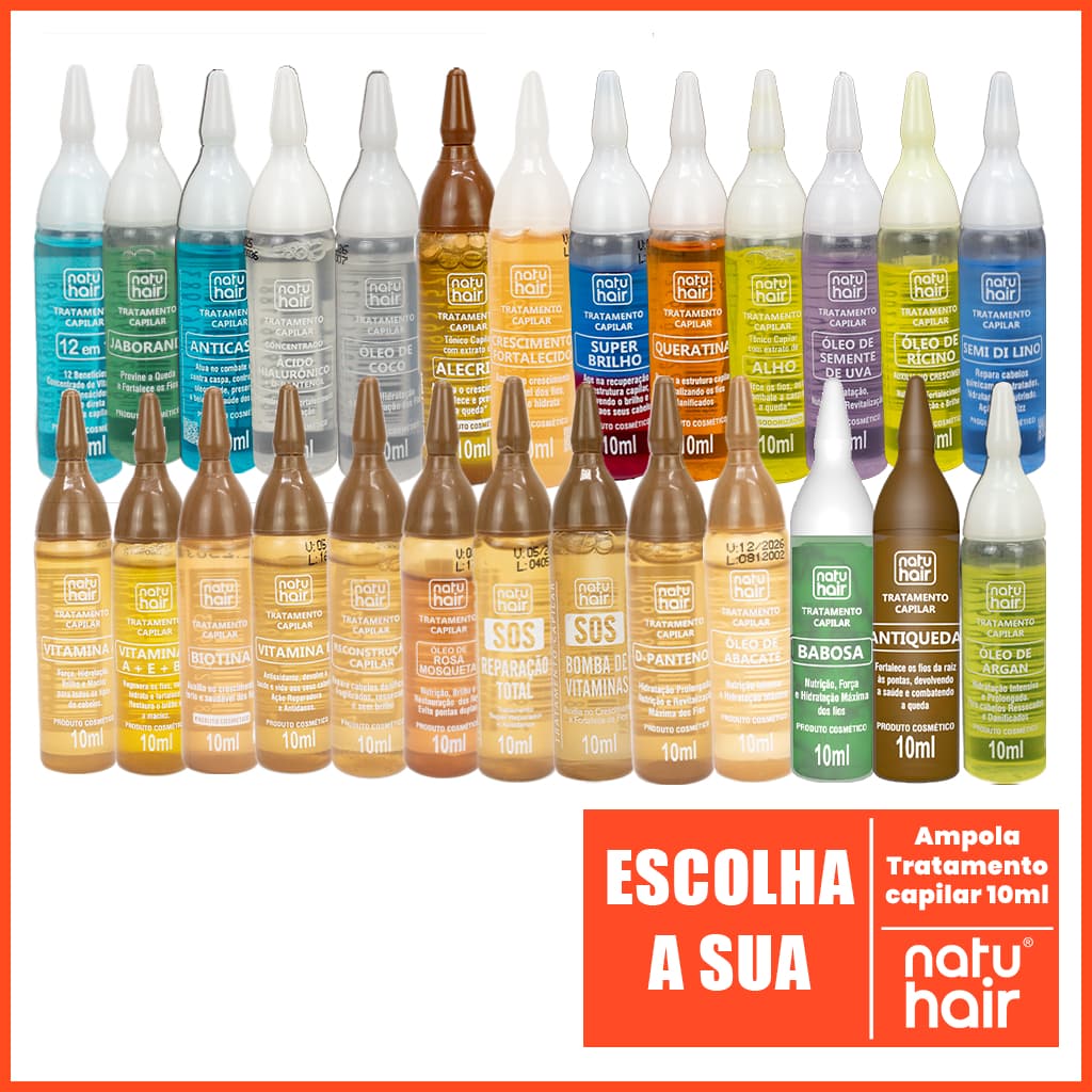 Ampola de tratamento capilar Natuhair 10ml - (Unidade)