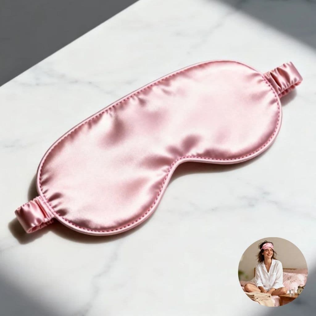 Máscaras de Dormir, Tapa Olho de Cetim Super Confortável