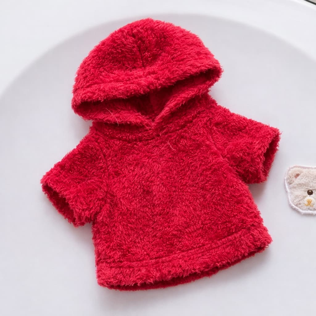 roupa de cachorro Casaco Pet Felpudo com Capuz | Roupa de Inverno para Cães pequenos pinscher