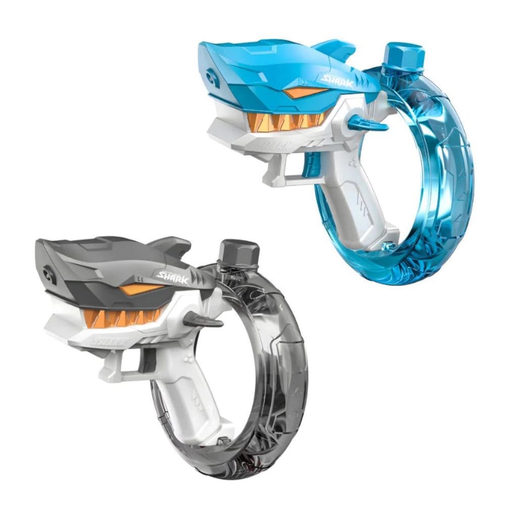 Arminha de Água Arma Disparador de agua shark Tubarão Infantil Brincadeiras ao Ar Livre Elétrico