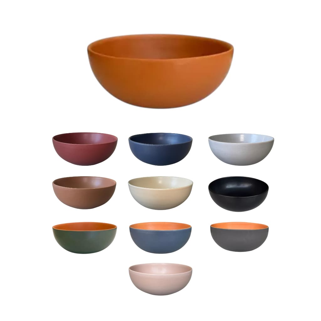 Bowl 900 ml em Cerâmica Rústica Unitário Várias Cores Disponíveis
