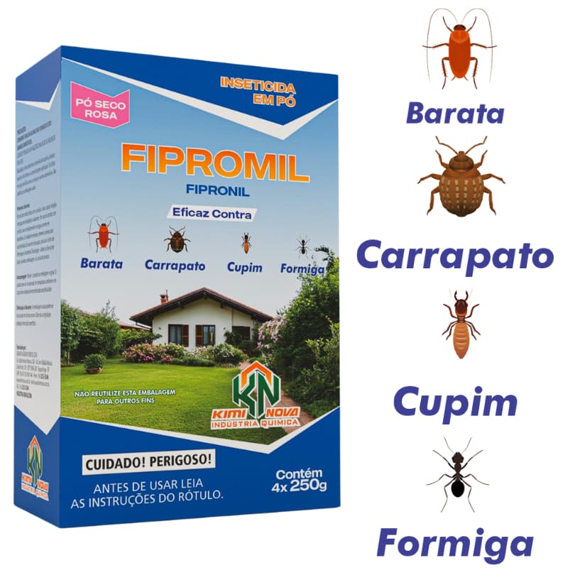 Fipromil 1kg Pó Elimina Cupim Carrapato Barata Formiga