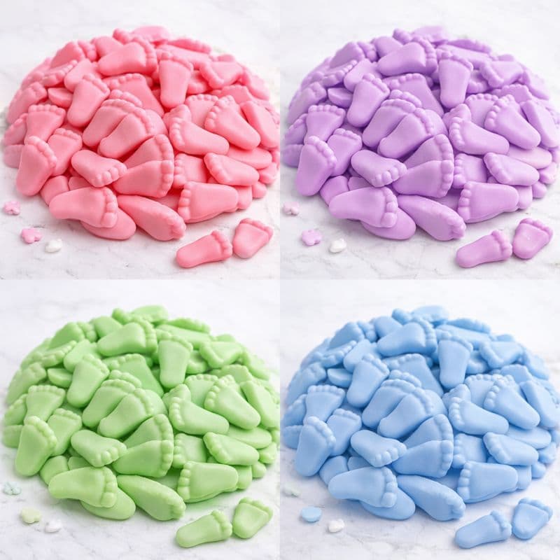 50 Mini Sabonetes Pezinhos (25 Pares) / Escolha Cor / Lembrancinhas Perfumadas