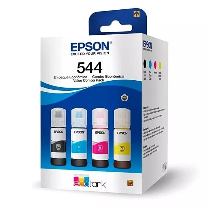 Kit Combo 04 Refil Tinta para uso  em E-pson T5- 44 Compativel com L3250 L3210 L5190 L3110 L3150 LACRADA!!!
