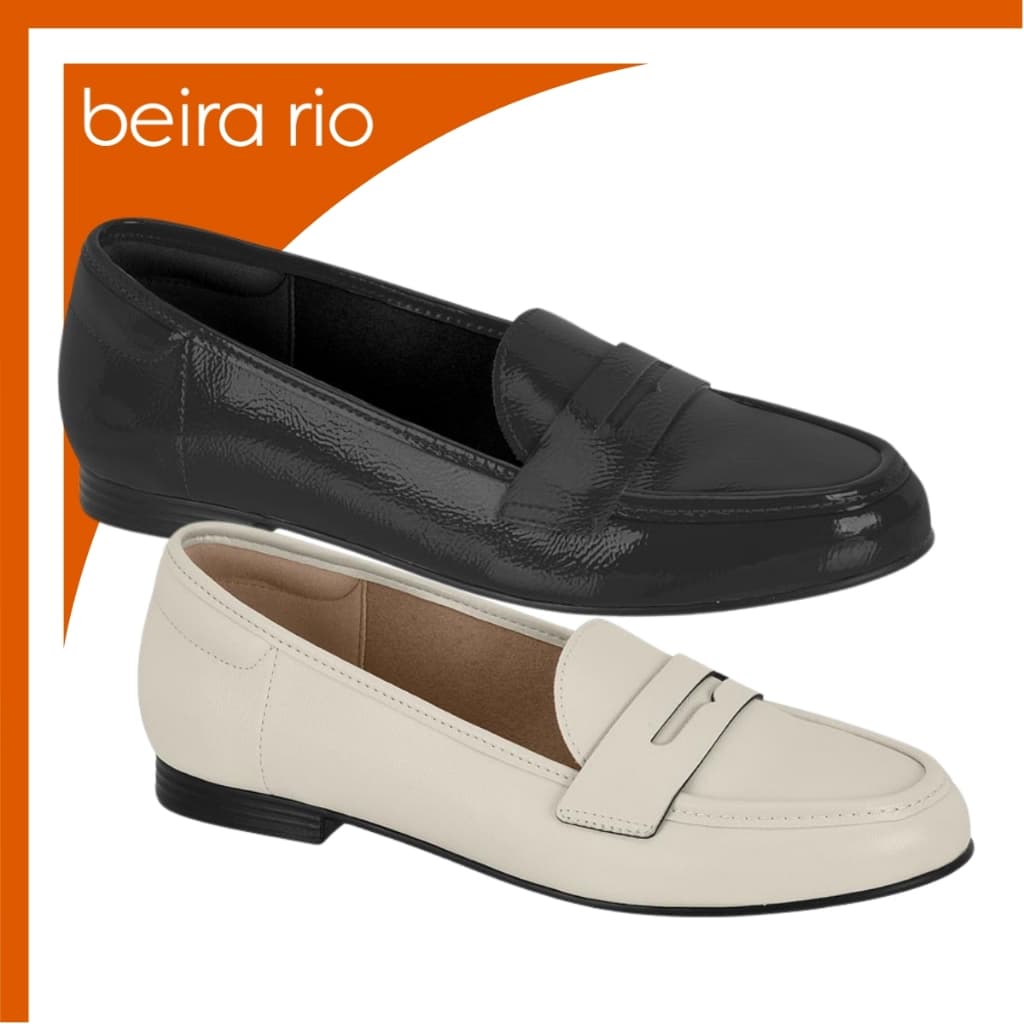 Sapato Mocassim Feminino Beira Rio Confortável Clássico Sapatilha Calce Fácil Original