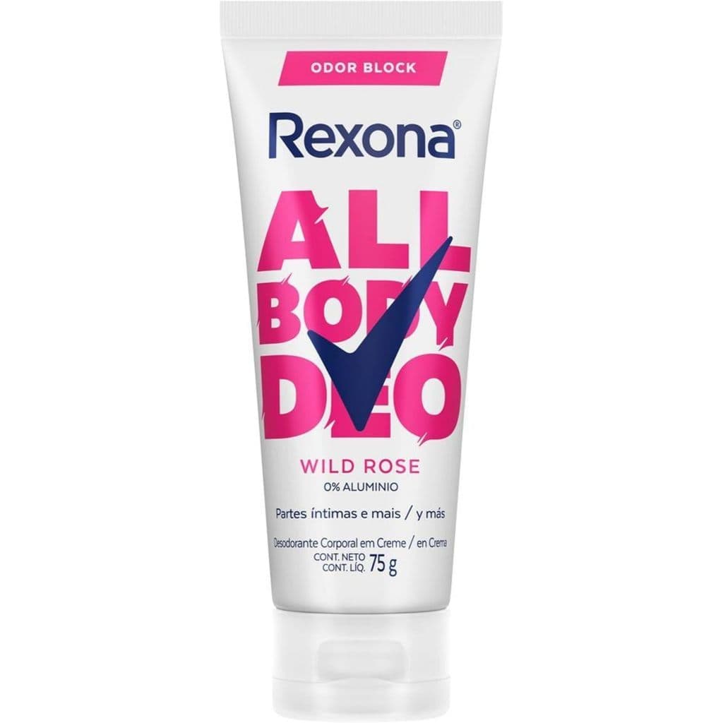 Desodorante Rexona Corporal All Body Deo Wild Rose Creme 75g
