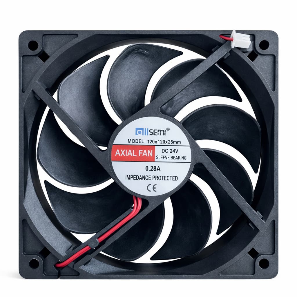 Micro Ventilador Ventuinha Cooler Fan 120x120x25 24v 120mm Conector 2 Pinos