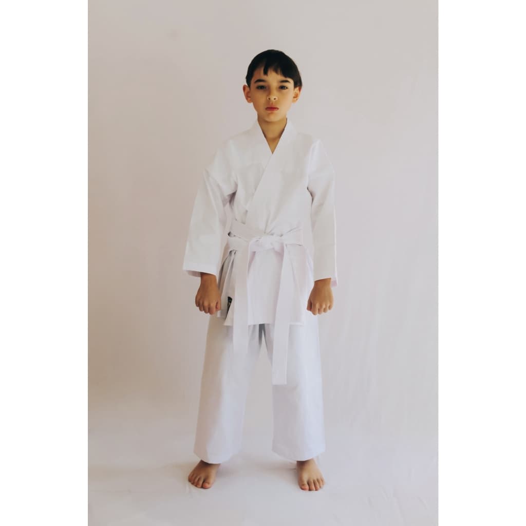 Kimono Karatê Branco Brim Light 100% Algodão  | Adulto e Infantil