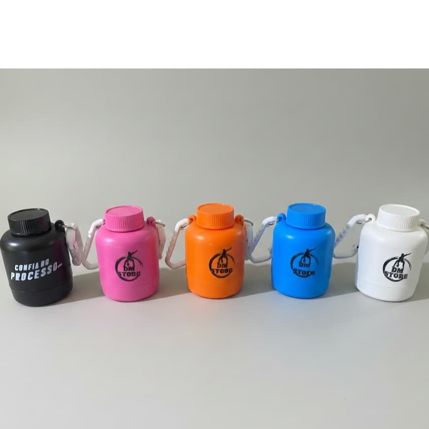 Chaveiro Porta Suplementos Whey, Creatina, Pré-Treino entre outros