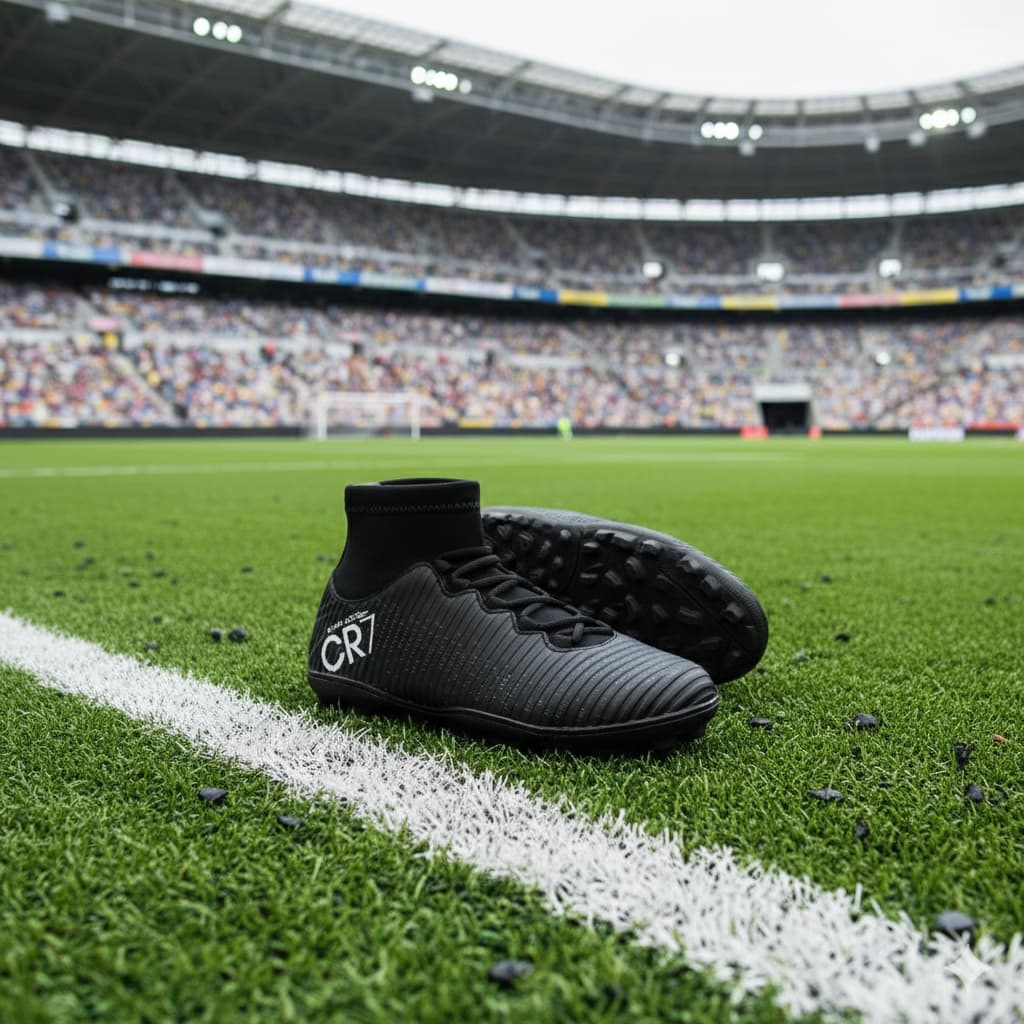 Chuteira adulto society infantil 2025 costurada e colada preto m2x esporte total