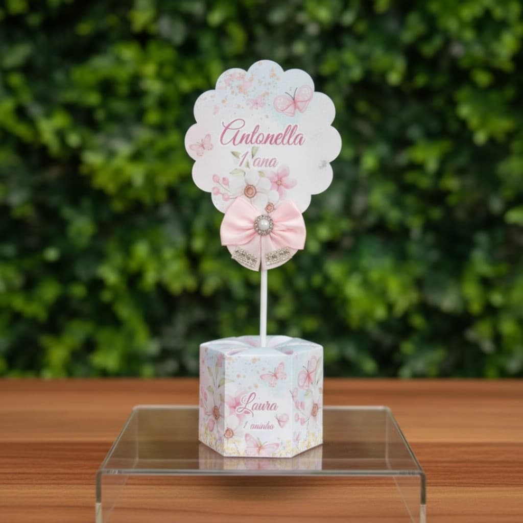 10 Unidades Centro de mesa Festa Infantil Borboletas