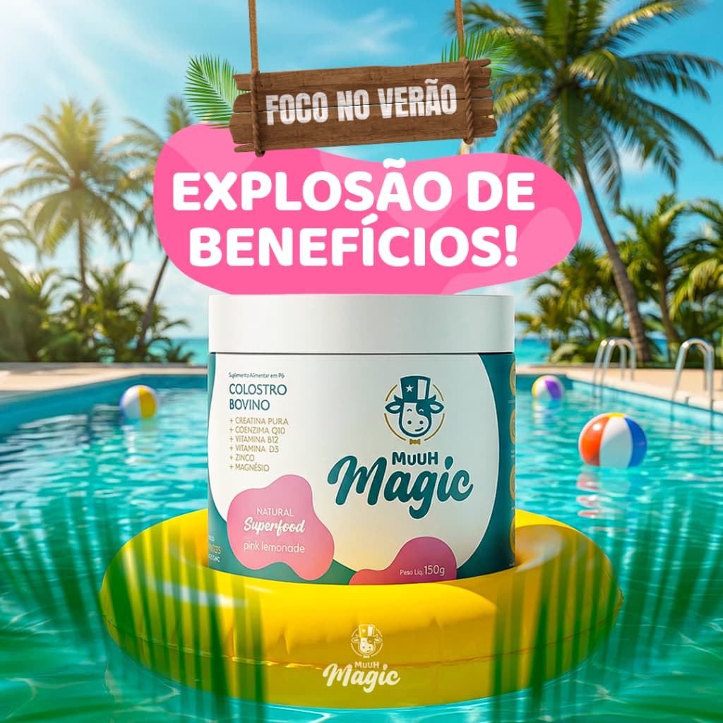 Magic Muuh Original Colostro + Creatina - Suplemento Sabor Pink Lemonade