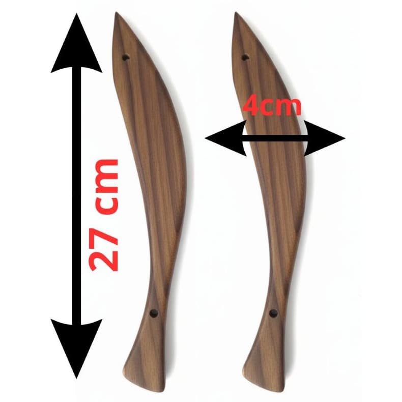 (28 peixe)Par de Alças em Madeira Teca Formato Peixe para Bolsas de Crochê e Macramê Alça de Madeira Nobre Teca Design