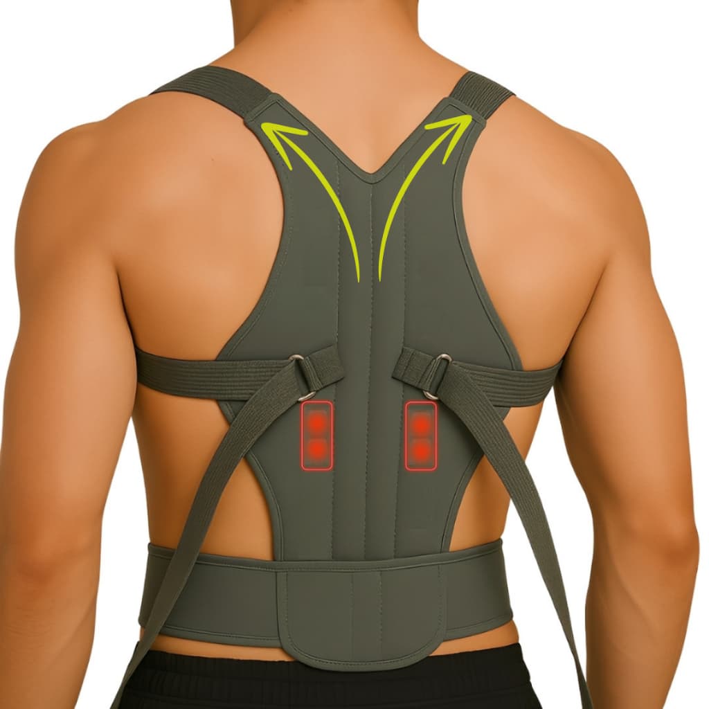 Colete Corretor Postural Magnético Masculino Feminino Unissex Alinha Coluna Postura Corcunda