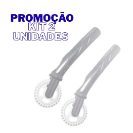 Carretilha Corta Fecha Massa Pastel Ravioli Risole Fechador Massas Manual Simples Cinza Profissional Prático