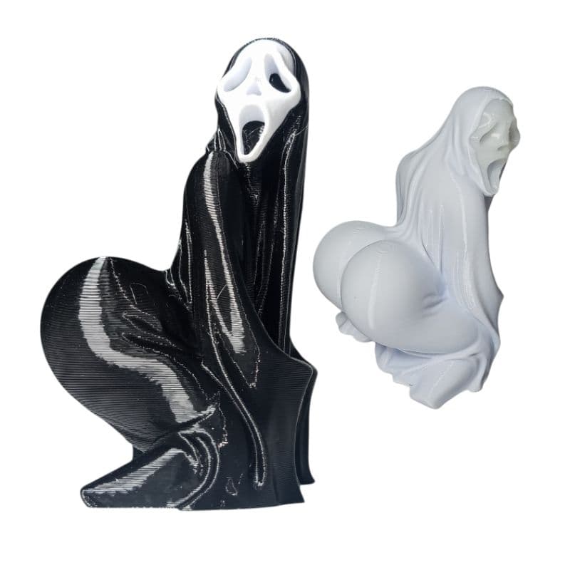 Boneco GHOSTFACE FANTASMA TRASEIRO EXAGERADO! 👻 Presente Divertido Enfeite Decorativo Criativo