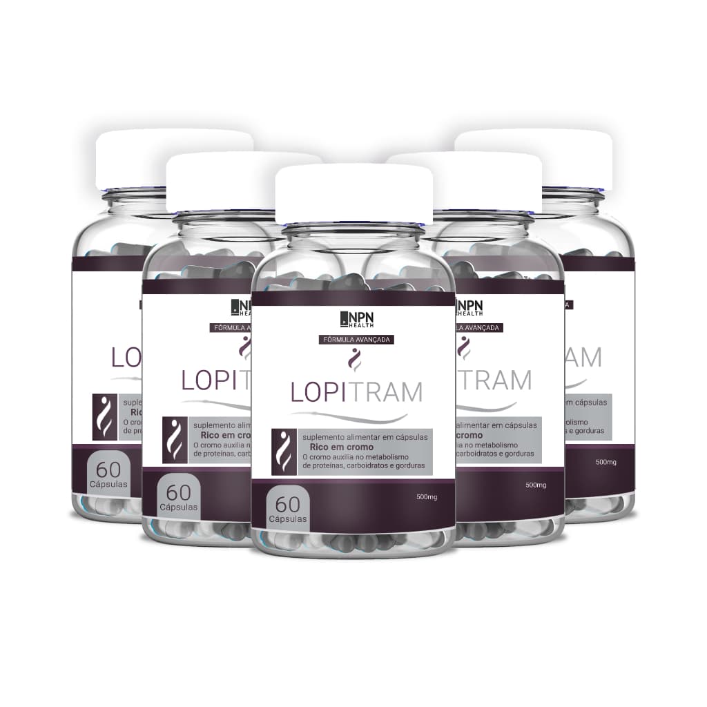 Lopitram Suplemento Alimentar Natural 60 Cápsulas Original