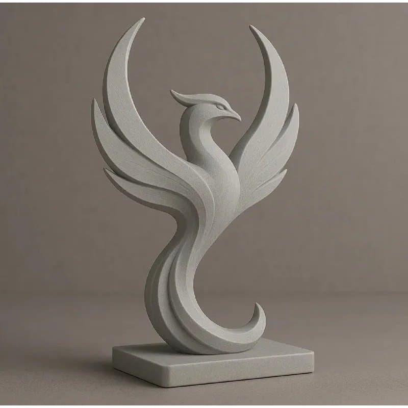 Escultura Fênix – Elegância, Renascimento e Design Moderno