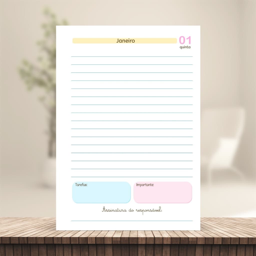 (Escolar LC 1dpp 2026) Miolo de Agenda Escolar A5 2026 1dpp 374 páginas 75g (cores variadas)