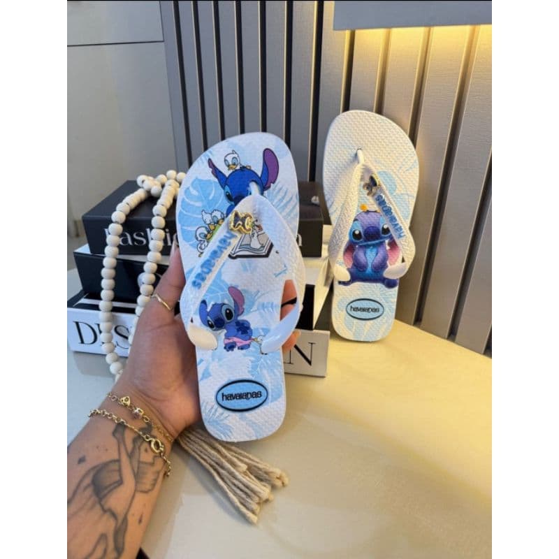 Chinelo Estampado Feminino Correias Personalizada