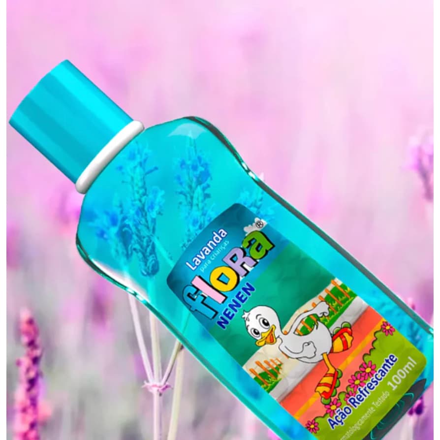 Deo Colônia Lavanda para crianças Flora Nenen 100ML