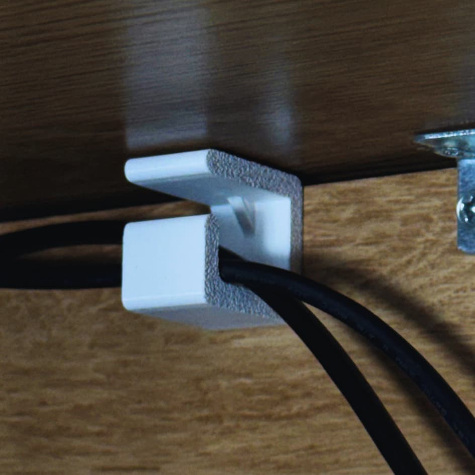 Organizador De Cabos para Esconder Fios Embaixo de Mesa Setup Gamer Resistente Organização