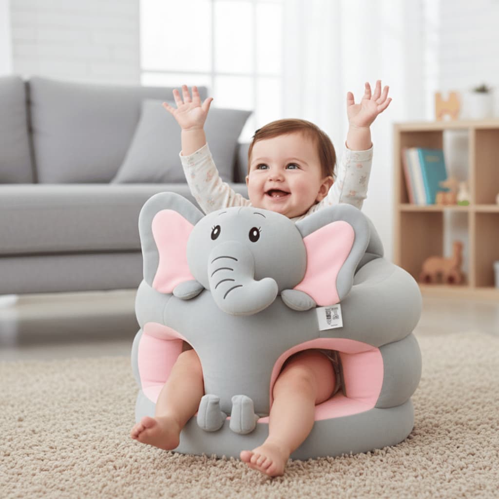 Assento para Bebê Sentar com enchimento Poltroninha Sofazinho Infantil antiqueda