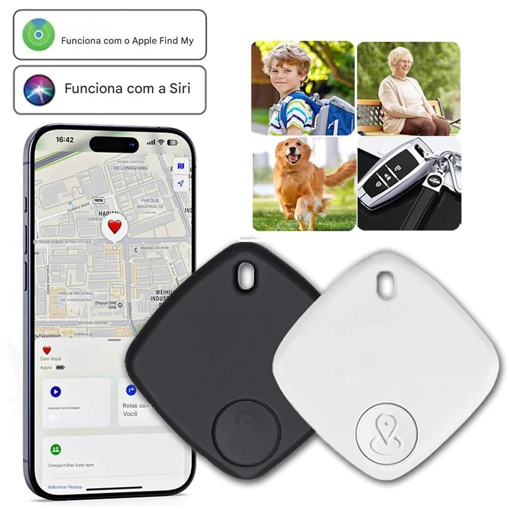 Rastreador AirTag Smart Tag MFI Localizador GPS Mala Carro Moto Pet Criança Sem Limite de Distância