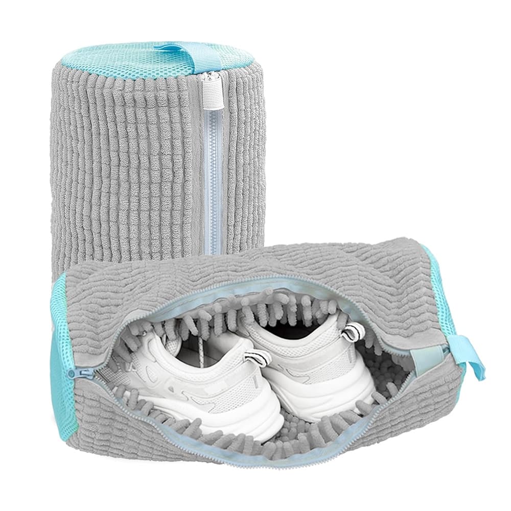 Sacos Lavar Sapato De Viagem Armazenamento Malha Lavanderia Anti Deformação Saco de Lavagem Sapato