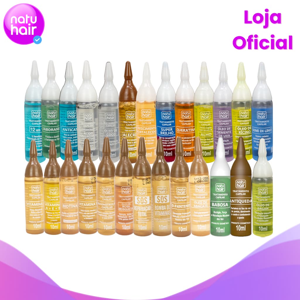 Ampola de tratamento capilar Natuhair 10ml - (Unidade)