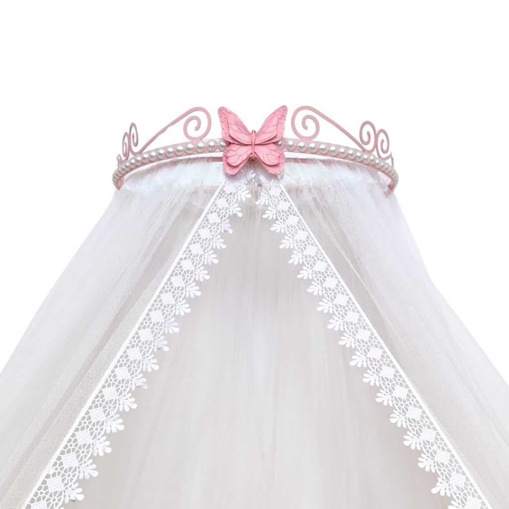 Dossel borboleta com mosquiteiro tule para berço