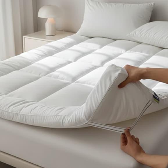 Pillow Top 400 Fios Macio Protetor De Colchão Com Elástico Premium