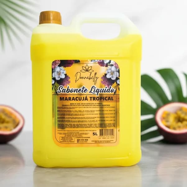 Sabonete Líquido Perolado Donnabelly Maracujá Tropical 5L - fragrância irresistível e marcante