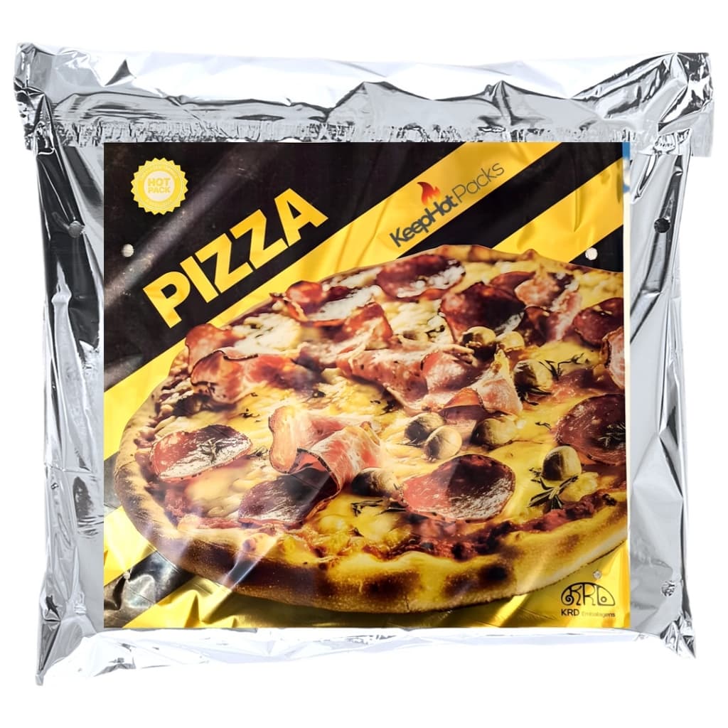 Embalagem Térmica Envelope Metalizado Pizza 44x44cm - 1.000unid - COM DESENHO