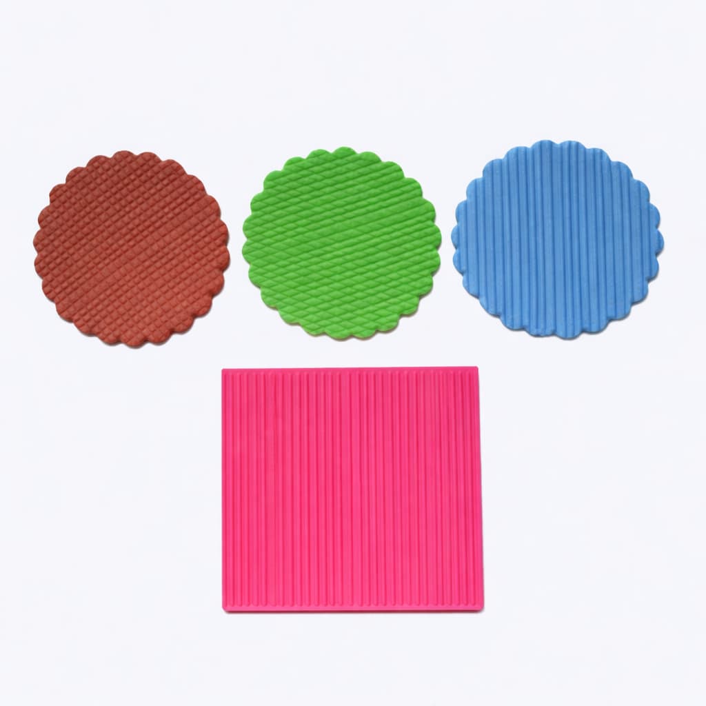 Marcador de Textura em Listras 3 em 1 para Pasta Americana - 7x7cm