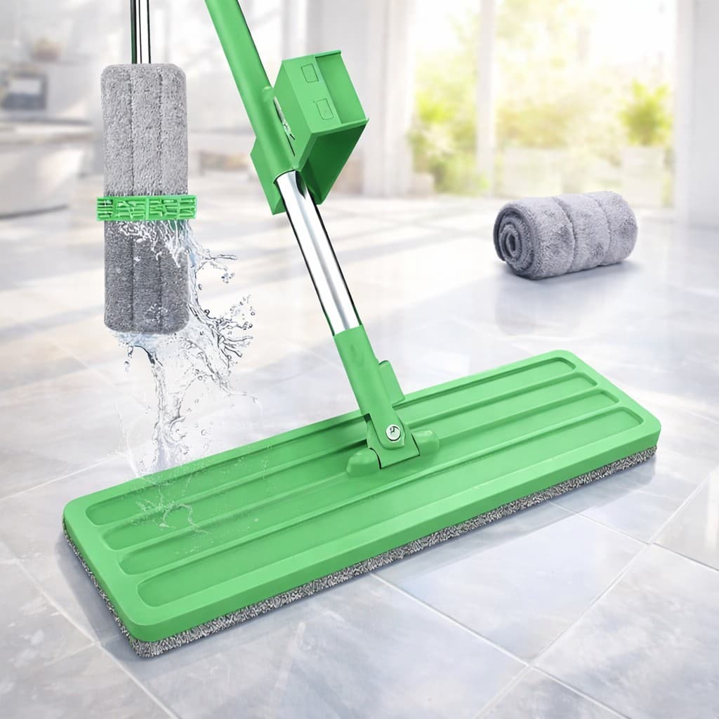 RODO MOP INTELIGENTE ESFREGÃO FLAT LIMPEZA MICROFIBRA COM 2 REFIS GRÁTIS