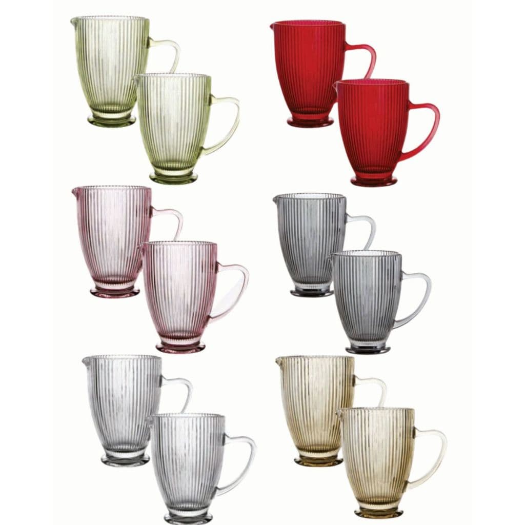 JARRA DE VIDRO VERSALHES 1370ML CANELADO