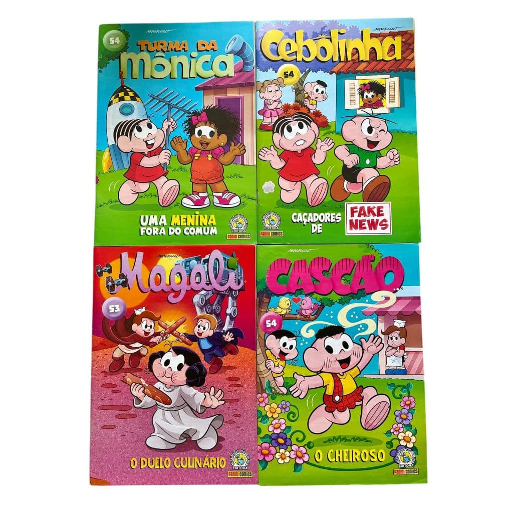 Gibi Turma Da Mônica Com 4 Capas Diferentes (novo)