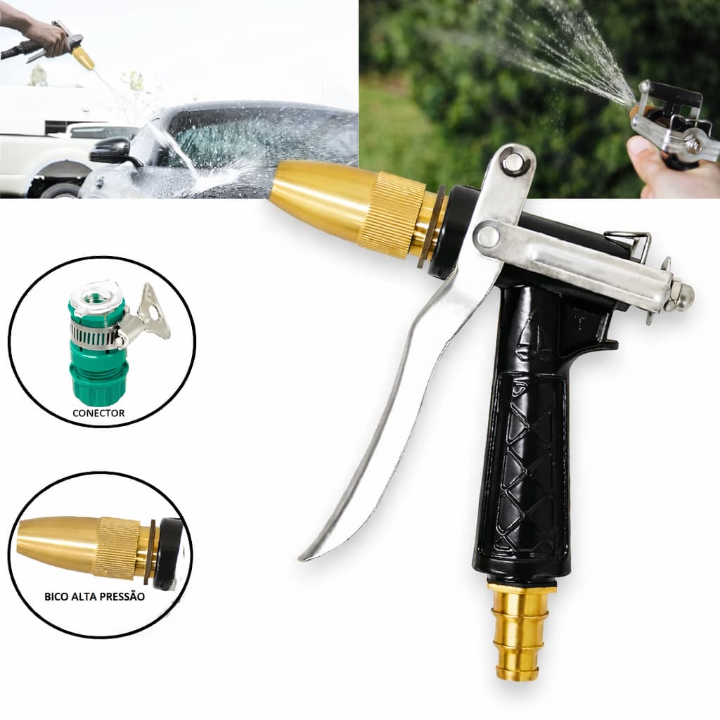 Esguicho de Ferro Alta Pressão Resistente Para Irrigação Jardim Plantas Horta Água Muito Forte - OFERTA