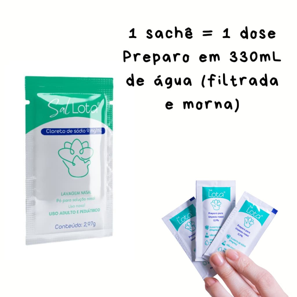 Sal Lota 500g | Lavagem nasal | 150 doses