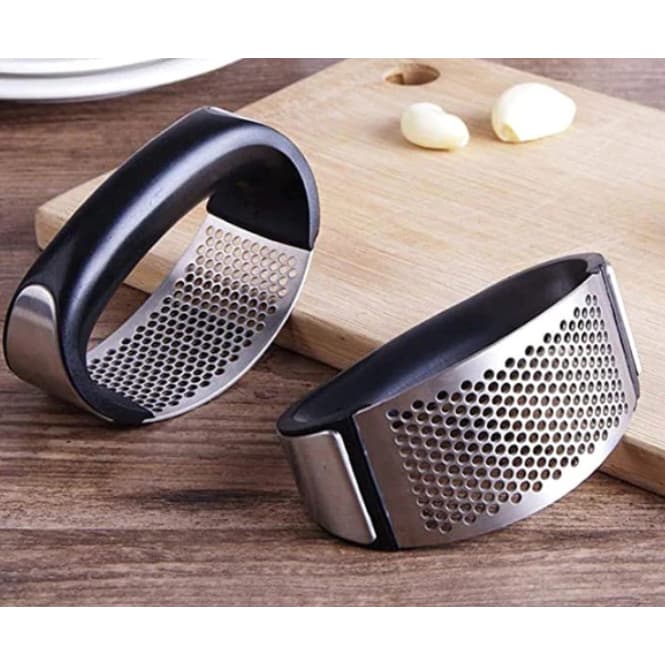 Espremedor de alho manual em aço inoxidável-Prático, simples e rápido para extrair suco e moer alho