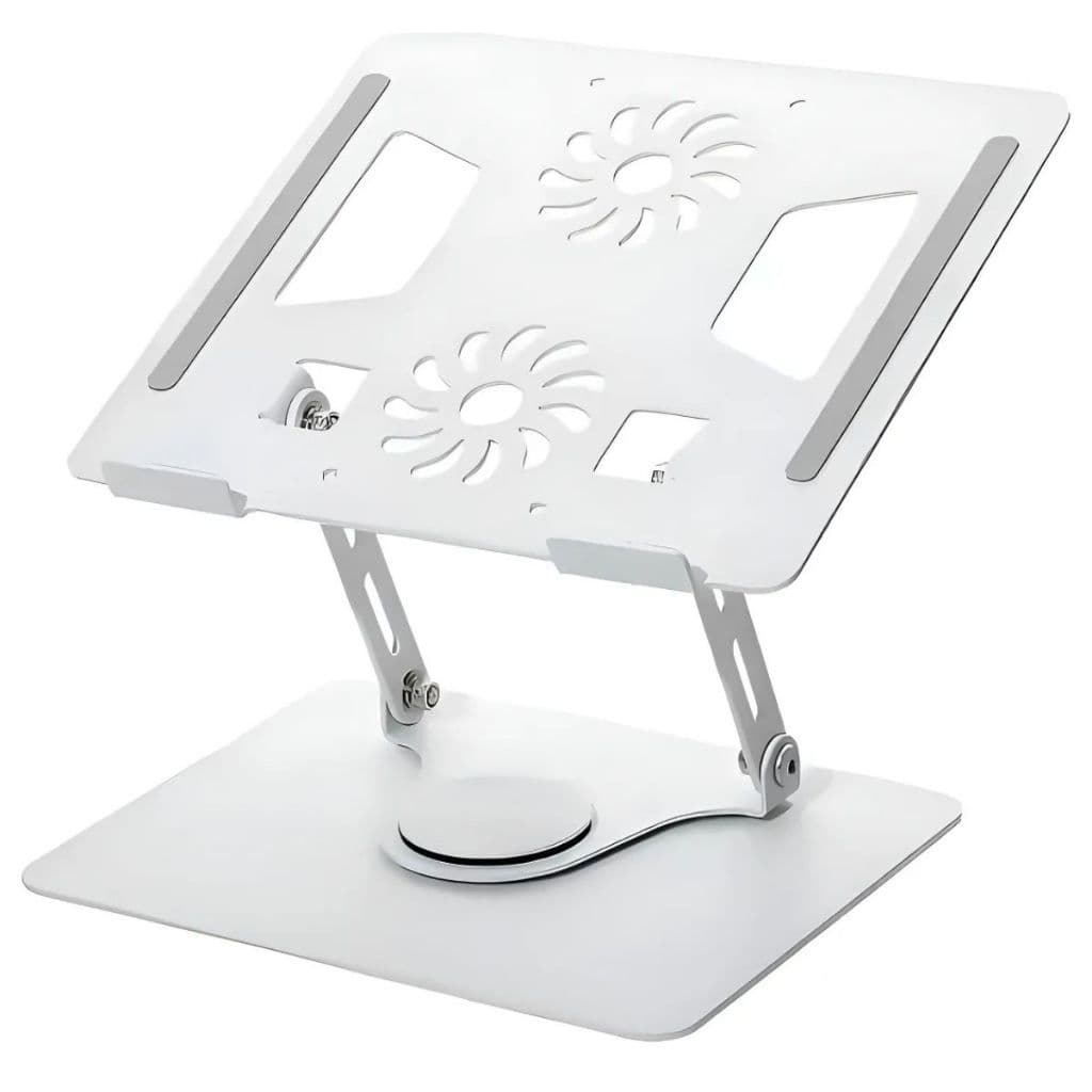 Suporte Apoio Dobrável de Notebook Tablet Laptop Alumínio Ergonômico Rotativo Giro 360° Regulável