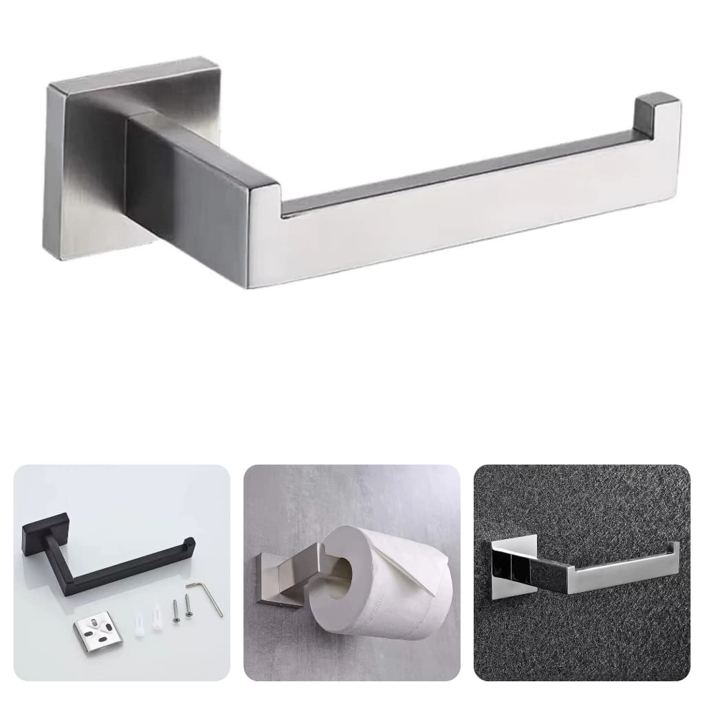 Porta Papel Higiênico 100% Inox 304 Dami Para Banheiros Luxo
