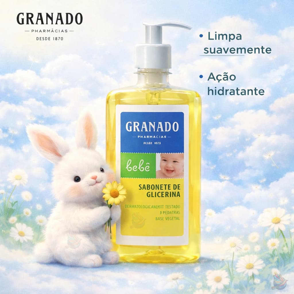 Sabonete Líquido de Glicerina Granado Bebê Tradicional 250ml e 500ml