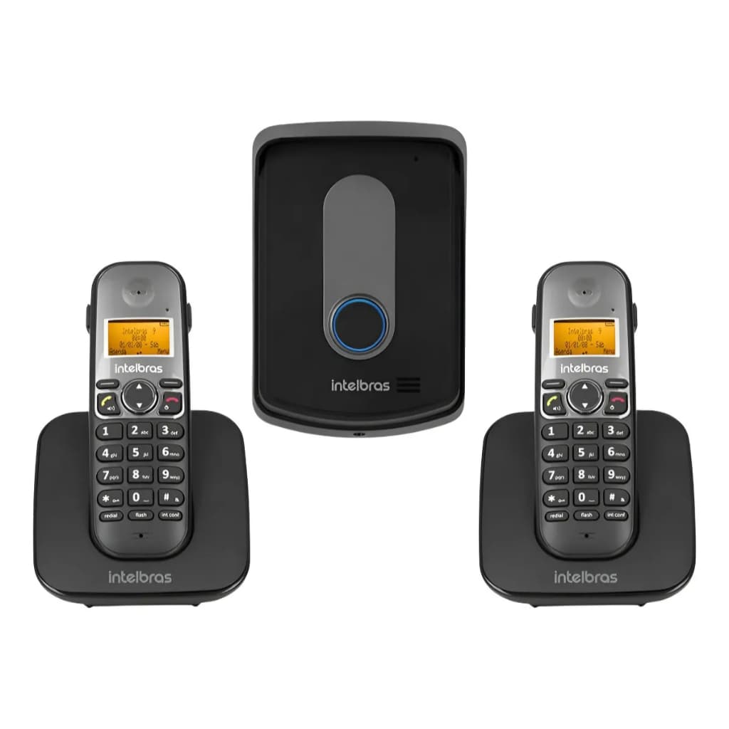 Porteiro Interfone Sem Fio Tis 5010 Intelbras C/ 2 Telefones