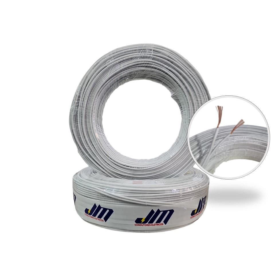 Fio Cabo Paralelo 2x 1,5mm 50 Metros Para Extensao Eletrica