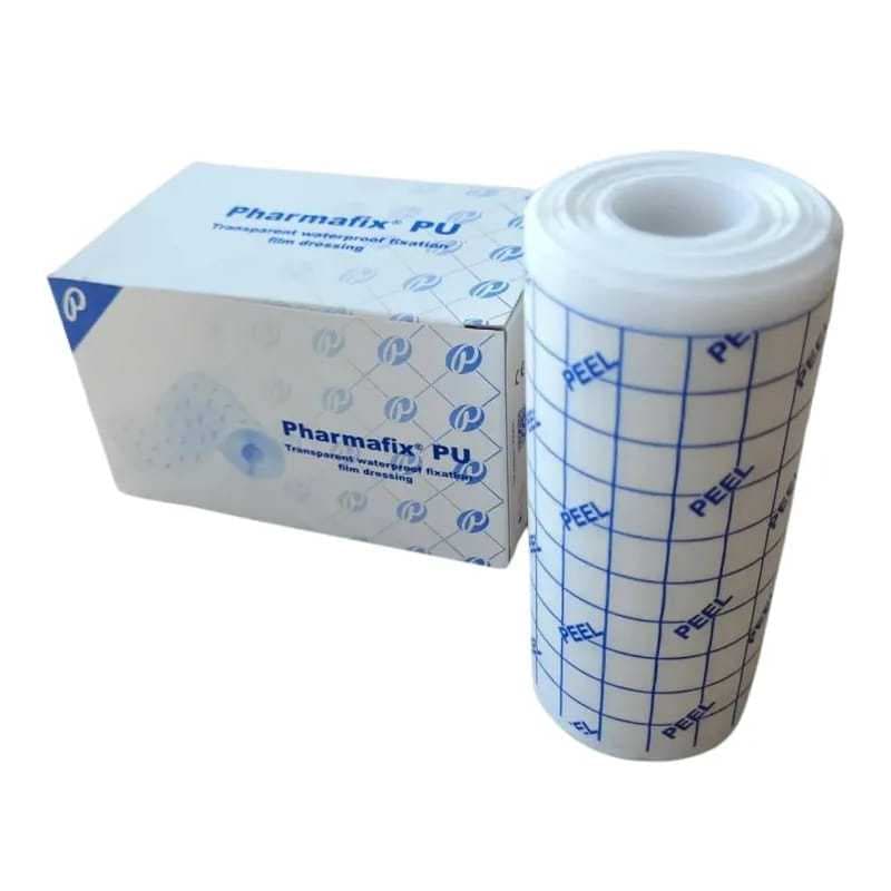 Curativo Adesivo Filme Rolo 10cm x10 mts Pharmafix Impermeável Flexivel Recortável Respiravel