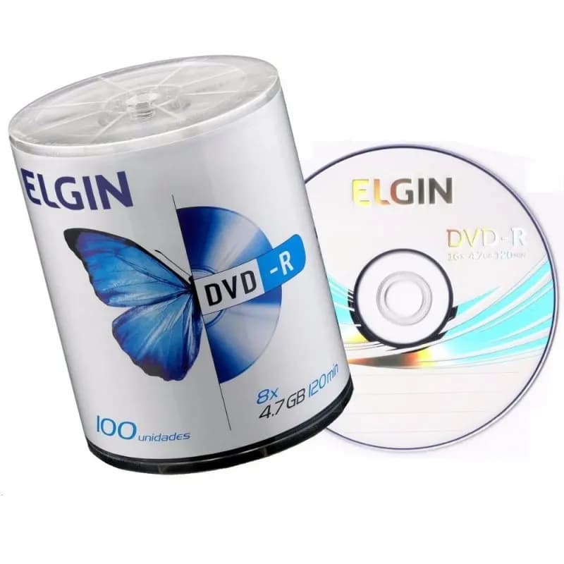 50 Unidades Dvd-r Virgem Elgin Logo 4.7gb 120 min